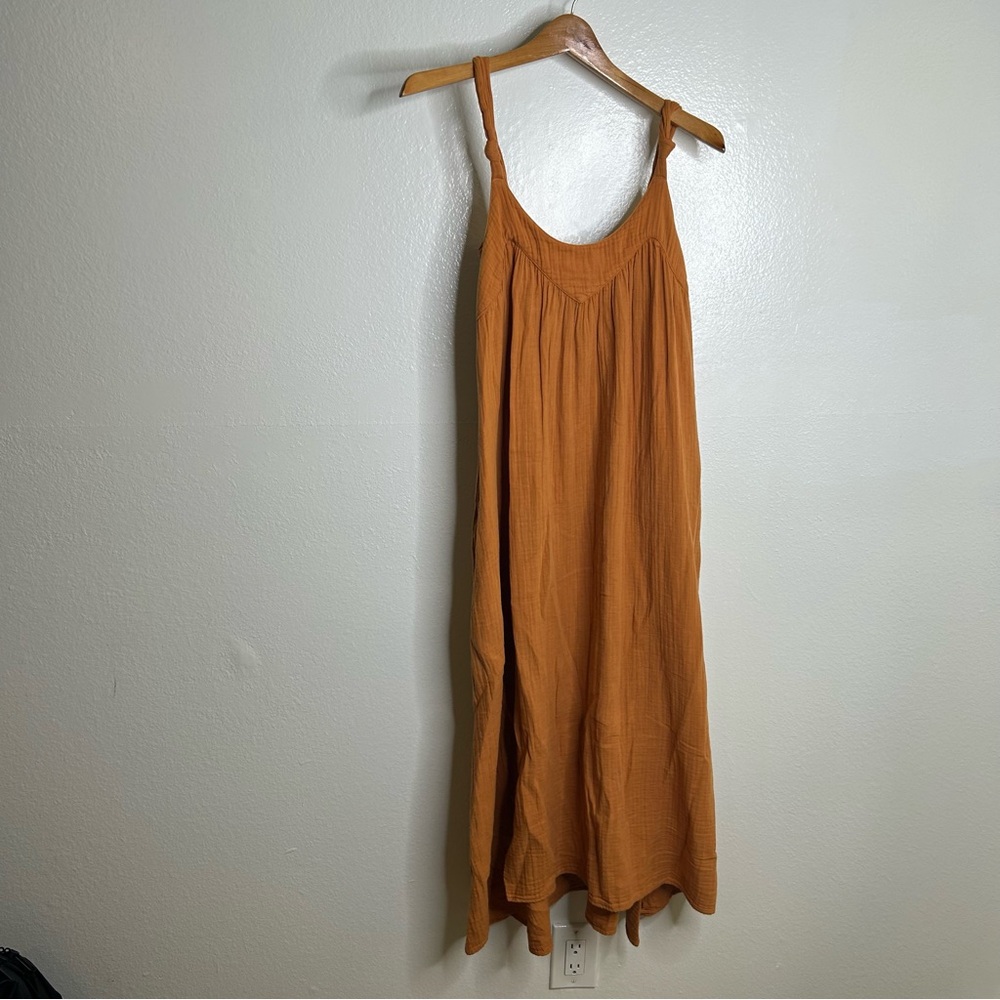Xirena Rumi Cotton Gauze Midi Dress in Beehive XS